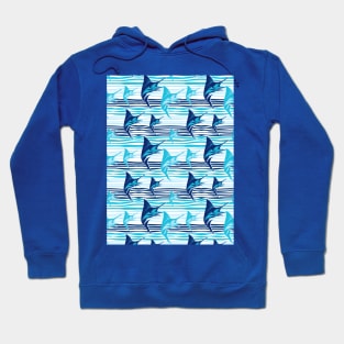 blue fish Hoodie